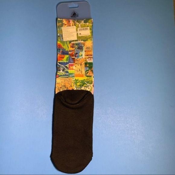 Disney Parks Magic Kingdom Attractions Map Socks - Picture 3 of 3